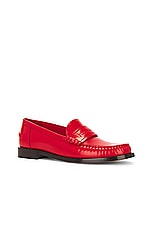 Ferragamo Irina Loafer in Flame Red, view 2, click to view large image.