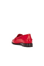 Ferragamo Irina Loafer in Flame Red, view 3, click to view large image.