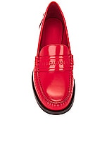 Ferragamo Irina Loafer in Flame Red, view 4, click to view large image.