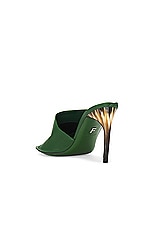 Ferragamo Nymphe Mule Sandal in Forest Green, view 3, click to view large image.