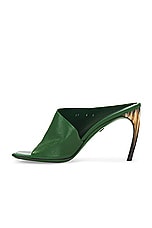 Ferragamo Nymphe Mule Sandal in Forest Green, view 5, click to view large image.