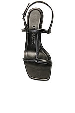 Ferragamo Elina Sandal in Black, view 4, click to view large image.