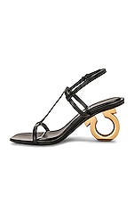 Ferragamo Elina Sandal in Black, view 5, click to view large image.