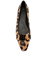 Ferragamo Siwar Ballet Flat in Pony Kamary, view 4, click to view large image.