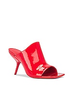 Ferragamo Era Mule in Flame Red, view 2, click to view large image.