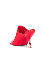 Ferragamo Era Mule in Flame Red, view 3, click to view large image.