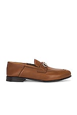 Ferragamo Ottone Loafer in Brown, view 1, click to view large image.
