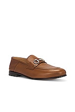 Ferragamo Ottone Loafer in Cognac, view 2, click to view large image.
