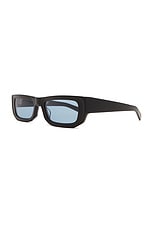 Flatlist Bricktop in Solid Black & Solid Blue, view 2, click to view large image.