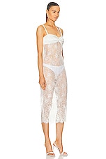 fleur du mal Lace Dress in Ivory, view 2, click to view large image.