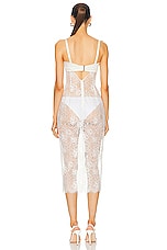 fleur du mal Lace Dress in Ivory, view 3, click to view large image.