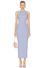 fleur du mal Strappy Rib Maxi Dress in Lavender Blue, view 1, click to view large image.