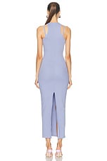 fleur du mal Strappy Rib Maxi Dress in Lavender Blue, view 3, click to view large image.