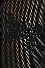fleur du mal Lace Pointelle Cutout Maxi Dress in Black, view 4, click to view large image.