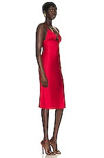 fleur du mal Eco Luxe Keyhole Slip Dress in Rouge, view 2, click to view large image.