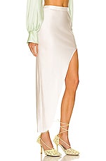 fleur du mal for FWRD High Slit Skirt in Ivory, view 2, click to view large image.