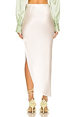 fleur du mal for FWRD High Slit Skirt in Ivory, view 4, click to view large image.