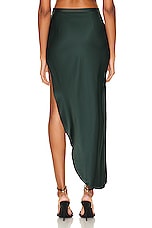 fleur du mal High Slit Skirt in Envy, view 4, click to view large image.