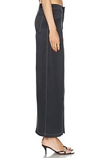 fleur du mal Silk Maxi Skirt in Black, view 3, click to view large image.