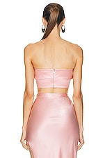 fleur du mal Strapless Top in Pink Lady, view 3, click to view large image.