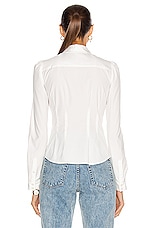 fleur du mal Bella Shirt in Ivory, view 3, click to view large image.