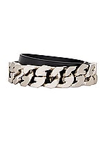 FWRD Renew Givenchy Half G Chain Belt in Black, view 1, click to view large image.