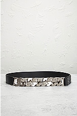 FWRD Renew Givenchy Half G Chain Belt in Black, view 3, click to view large image.