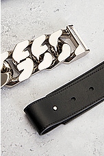 FWRD Renew Givenchy Half G Chain Belt in Black, view 7, click to view large image.