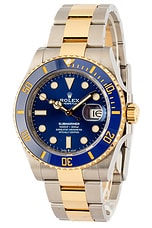 FWRD Renew x Bob's Watches Rolex Submariner 126613 in Stainless Steel, 18k Yellow Gold, & Blue, view 1, click to view large image.