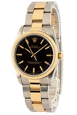 FWRD Renew x Bob's Watches Rolex Oyster Perpetual 14233 in Stainless Steel, 18K Yellow Gold, & Champagne, view 1, click to view large image.