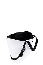 FWRD Renew Alexander McQueen Harness Tote in Off White & Black, view 4, click to view large image.