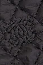 FWRD Renew Chanel Cocoon Scarf in Black, view 3, click to view large image.