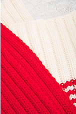 FWRD Renew Gucci Knit Scarf in Red, view 4, click to view large image.