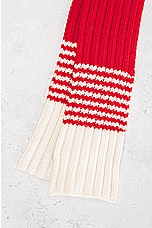 FWRD Renew Gucci Knit Scarf in Red, view 5, click to view large image.