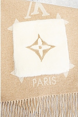FWRD Renew Louis Vuitton Echarpe Scarf in Beige, view 4, click to view large image.