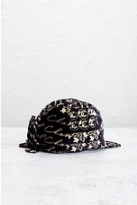 FWRD Renew Chanel Bucket Hat in Black, view 3, click to view large image.