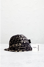 FWRD Renew Chanel Bucket Hat in Black, view 5, click to view large image.