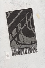 FWRD Renew Hermes Cashmere Scarf in Grey, view 6, click to view large image.