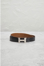 FWRD Renew Hermes H Buckle Constance Belt in Brown, view 5, click to view large image.