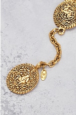 FWRD Renew Chanel Coco Mark Chain Belt in Gold, view 5, click to view large image.