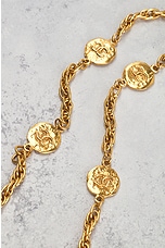 FWRD Renew Chanel Coco Mark Chain Belt in Gold, view 5, click to view large image.