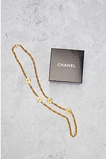 FWRD Renew Chanel Coco Mark Chain Belt in Gold, view 6, click to view large image.