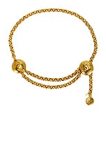 FWRD Renew Chanel Coco Mark Chain Belt in Gold, view 1, click to view large image.