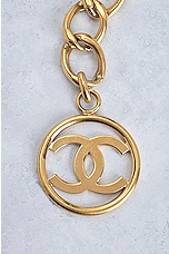 FWRD Renew Chanel Big Coco Mark Chain Belt in Gold, view 3, click to view large image.