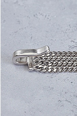 FWRD Renew Chanel Chain Belt in Silver, view 5, click to view large image.