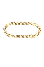 FWRD Renew Chanel Coco Chain Belt in Gold, view 1, click to view large image.