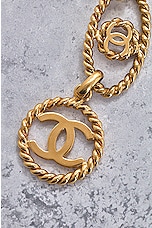 FWRD Renew Chanel Coco Mark Chain Belt in Gold, view 3, click to view large image.