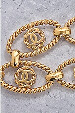 FWRD Renew Chanel Coco Mark Chain Belt in Gold, view 7, click to view large image.