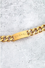 FWRD Renew Chanel Coco Mark Coin Chain Belt in Gold, view 3, click to view large image.