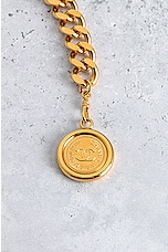 FWRD Renew Chanel Coco Mark Coin Chain Belt in Gold, view 4, click to view large image.